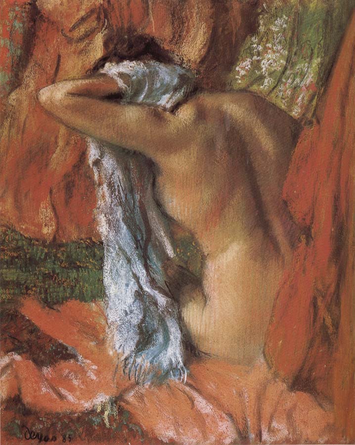 Edgar Degas bathing lady